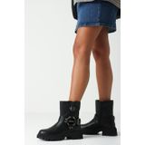 Mexx - Parvati MO - Enkellaarzen - Zwart - Leer