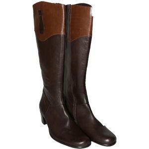 Verhulst 0926288 Laarzen - Cognac en Bruin Leer - Geheel Gevoerd