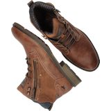 Mustang - Heren Veterschoenen - Cognac - Synthetisch Materiaal