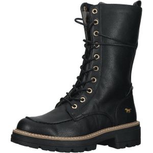 Mustang - Veterboot - Imitatieleer - Zwart - Comfortabel en Stijlvol