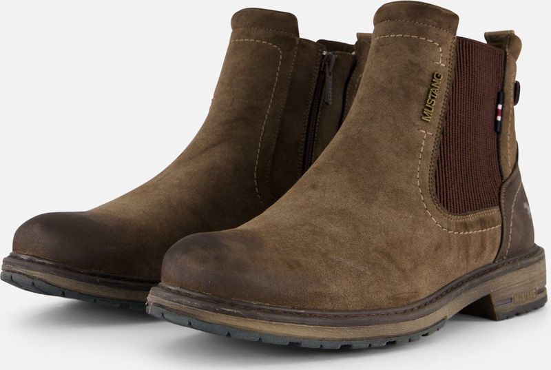 Mustang Chelsea boots bruin Synthetisch