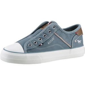 Mustang Damen Sneaker Style Slipper blau