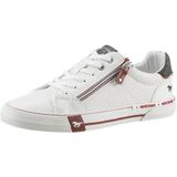 Mustang Sportliche Schnürschuhe für Damen, weiß, Gr. 37 EU
