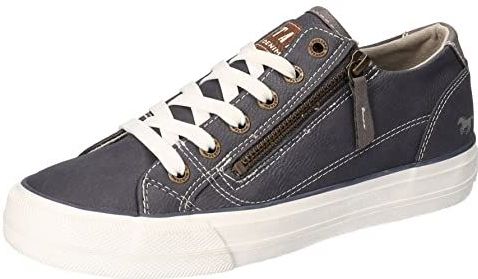 Mustang Sportliche Schnürschuhe für Damen, blau, Gr. 37 EU