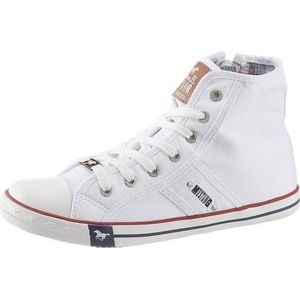 MUSTANG Heren Laarzen High Top Sneakers, wit, 40 EU