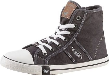 MUSTANG Dames Hoge Sneakers - Zwart
