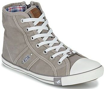 Mustang Shoes Sneaker, High Top-Sneaker, Schnürschuh mit Label in der Laufsohle