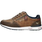 Mustang - Heren Sneakers - Cognac - Synthetisch - Sportief Uiterlijk