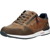 Mustang - Heren Sneakers - Cognac - Synthetisch - Sportief Uiterlijk