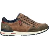 Mustang - Heren Sneakers - Cognac - Synthetisch - Sportief Uiterlijk