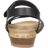 Mustang Sandalen Plat Sandalen Plat - zwart