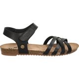 Mustang Sandalen Plat Sandalen Plat - zwart