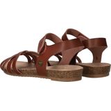 Mustang Sandalen Plat Sandalen Plat - cognac