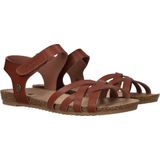 Mustang Sandalen Plat Sandalen Plat - cognac