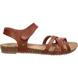 Mustang Sandalen Plat Sandalen Plat - cognac