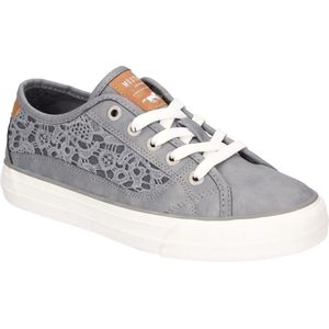 Mustang Damen Sneaker Schnürhalbschuh hellblau