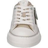 Mustang - Sneakers - Wit/Beige - Met Zijrits - Vetersluiting