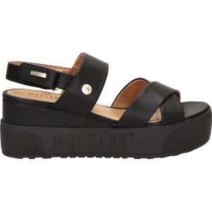 Mustang - Sandaal - Zwart - Imitatieleer - Klittenbandsluiting