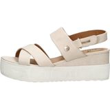 Mustang Sandalen Plat Sandalen Plat - gebroken wit