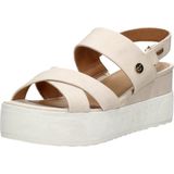 Mustang Sandalen Plat Sandalen Plat - gebroken wit