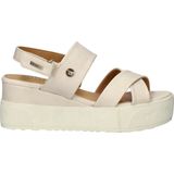 Mustang Sandalen Plat Sandalen Plat - gebroken wit