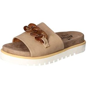 MUSTANG Dames 1461-702 slippers, taupe, 42 EU, taupe, 42 EU