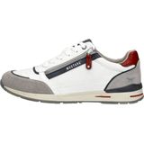 Casual Schoenen - Offwhite/Grijs - Met Buitenrits - Vetersluiting