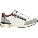 Casual Schoenen - Offwhite/Grijs - Met Buitenrits - Vetersluiting