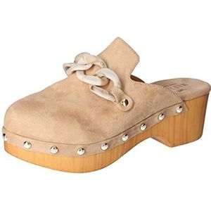 MUSTANG Dames 1467-701 slippers, beige, 39 EU, beige, 39 EU