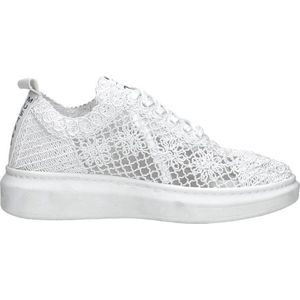 Mustang - Dames Sneakers - Textiel - Vlechtwerk - Schokabsorberende Zool