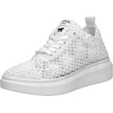 Mustang - Dames Sneakers - Textiel - Vlechtwerk - Schokabsorberende Zool