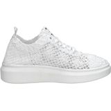 Mustang - Dames Sneakers - Textiel - Vlechtwerk - Schokabsorberende Zool