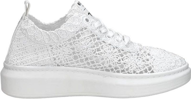 Mustang - Dames Sneakers - Textiel - Vlechtwerk - Schokabsorberende Zool