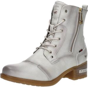 Mustang, Beige Veterschoenen voor Dames Beige, Dames, Maat:41 EU