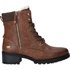 Mustang dames veterboot - Cognac