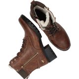 Mustang dames veterboot - Cognac