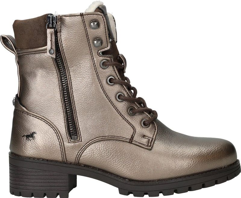 Mustang - Veterboot - Goud - Imitatieleer - Fake Fur Voering