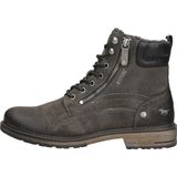 Veterboots - Effen - Imitatieleer - Gevoerd - Blokhak