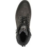 Veterboots - Effen - Imitatieleer - Gevoerd - Blokhak