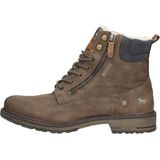 Mustang - Veterschoenen Hoog - Donkerbruin - Leer