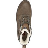 Mustang - Veterschoenen Hoog - Donkerbruin - Leer