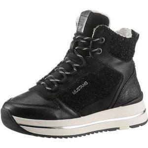 Mustang Shoes Winterboots mit Besatz in Kroko-Optik