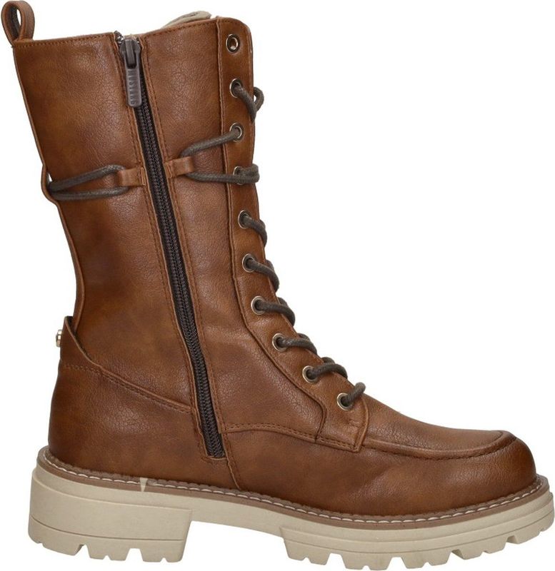 Mustang Veterschoenen Hoog Veterschoenen Hoog - cognac