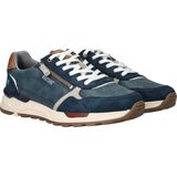 Mustang Sneakers - Blauw - Suede - Rits- en Vetersluiting - Uitneembaar Voetbed