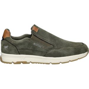 Mustang - Sportief Instappers - Groen - Leer