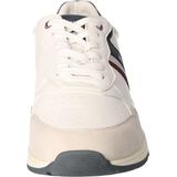 Mustang - 4154-318 - Sneakers - Beige Wit - Zachte Voering van Textiel - Flexibele Loopzool