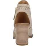 Mustang - Enkellaarsjes - Raffia - Imitatieleer - Blokhak 9 cm