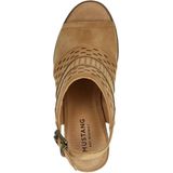 Mustang Sandalen Hak Sandalen Hak - cognac