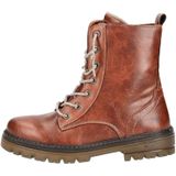 Mustang - Enkellaars - Kastanie used - Vetersluiting - Blokhak