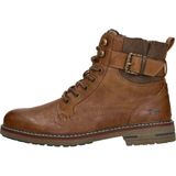 Mustang Veterschoenen Hoog Veterschoenen Hoog - cognac